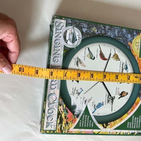 Mark Feldstein 8 inch Original Singing Bird Clock 15 th Anniversary NIB - Picture 13 of 13
